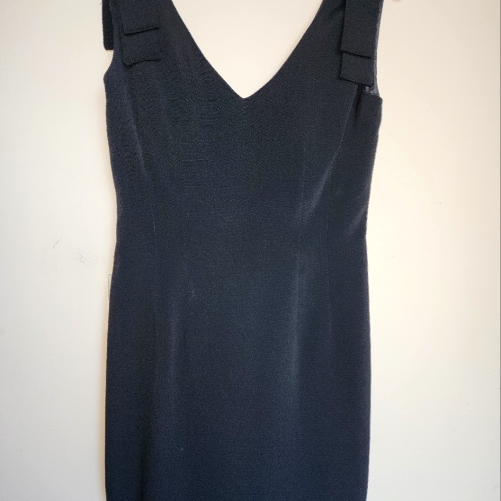 Jessica Howard black sleeveless Cocktail Dress with shoulder detail - Sz 4